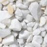 Crystal white chippings 15/25